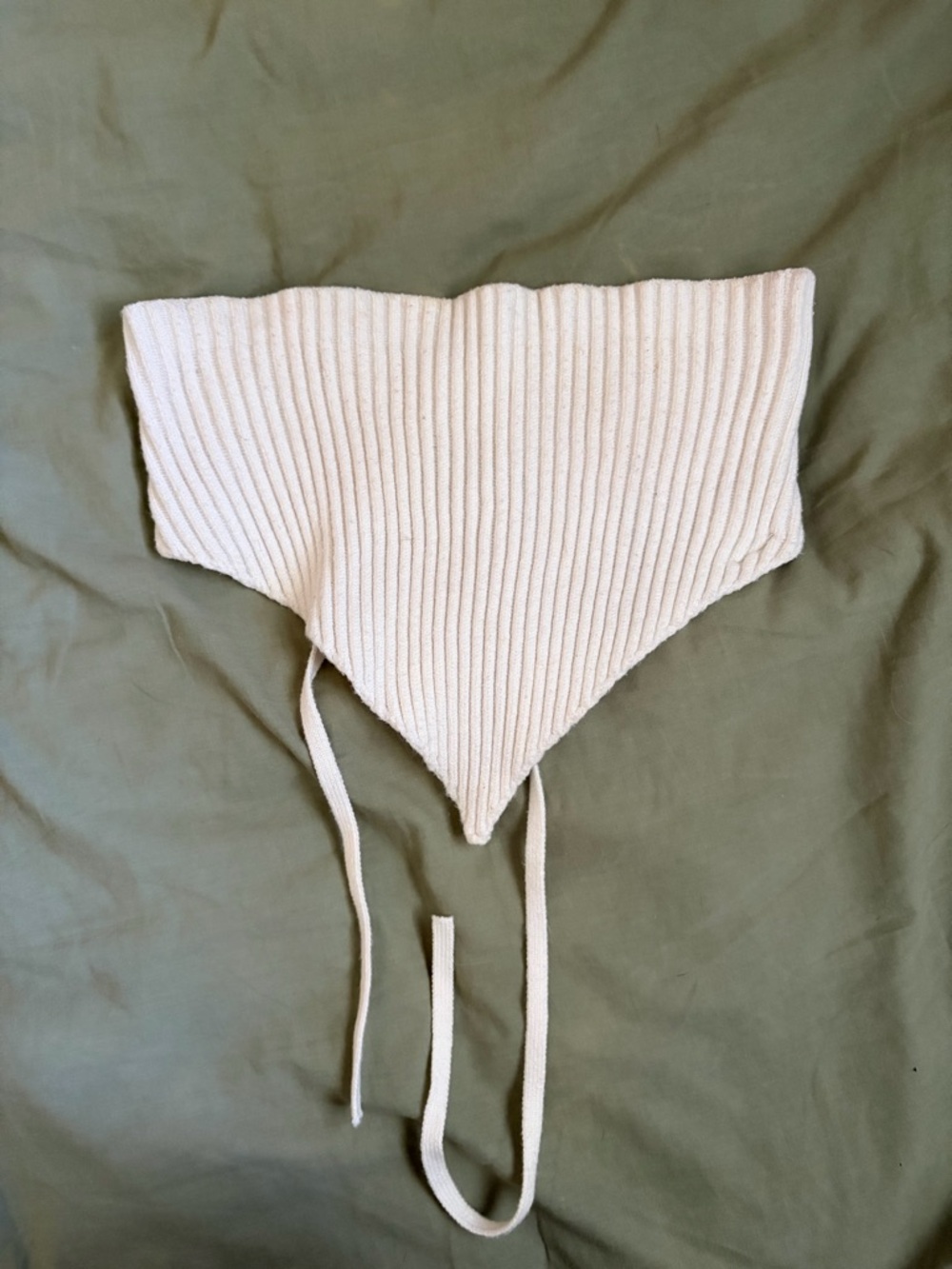 SHEIN White Ribbed Strapless Tube Top